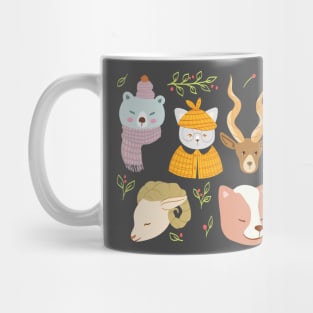 Woodlands Animal Pattern Mug